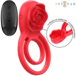 10 modallità Anello vibrante rosso forma rosa telecomando Gail Intense