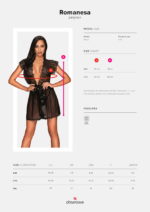 Vestaglia con pizzo Romanesa Obsessive (tabella taglie)
