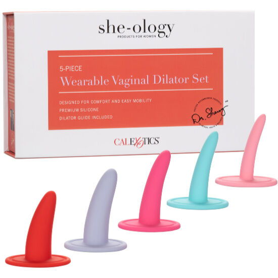 5 dilatatori vaginali eo anali indossabili She-Ology CalExotics