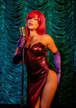 Abito Jessica Rabbit costume body + gonna Leg Avenue 87157 (sul palco)