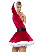 Abito di Natale Cappuccio Mrs. Claus Leg Avenue 85356 (retro laterale)