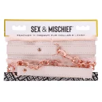 Collare con pelliccia Peaches 'n Creame Sex Mischief (con confezione)