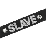 Collarino con scritta slave in brillantini Coquette (dettaglio)