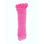 Corda bondage in cotone rosa fluo lunga 10 metri
