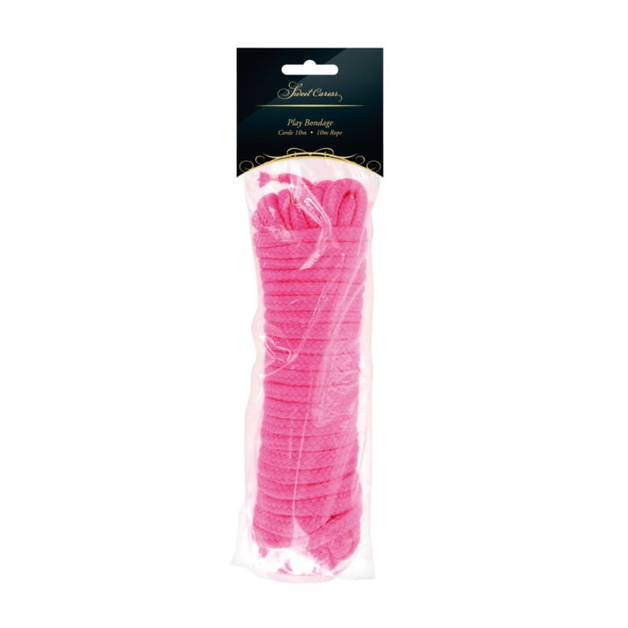Confezione Corda bondage in cotone rosa fluo lunga 10 metri