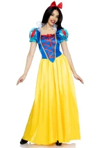 Costume Biancaneve gonna lunga Classic Snow White 85407 Leg Avenue (fronte figura intera)