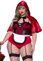 Costume Cappuccetto rosso sexy curvy Naughty Miss Red Leg Avenue 86975X