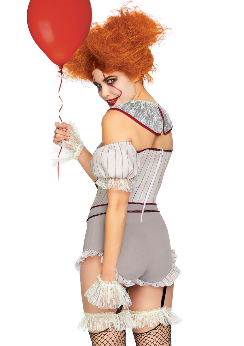 Costume IT pagliaccio assassino donna Creepy Clown Leg Avenue 86830