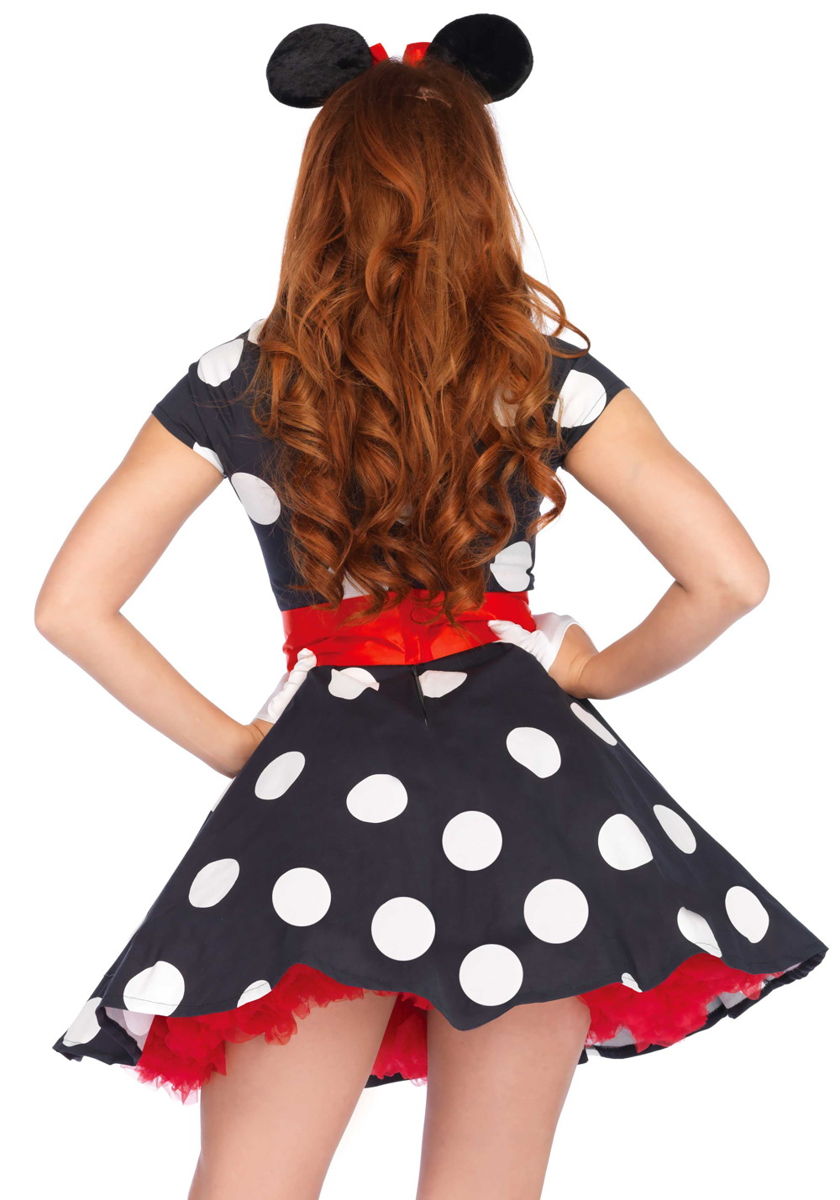 Retro Costume Miss Mouse travestimento ispirato a Minnie Leg Avenue LO85645