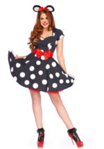 Costume Miss Mouse travestimento ispirato a Minnie Leg Avenue LO85645