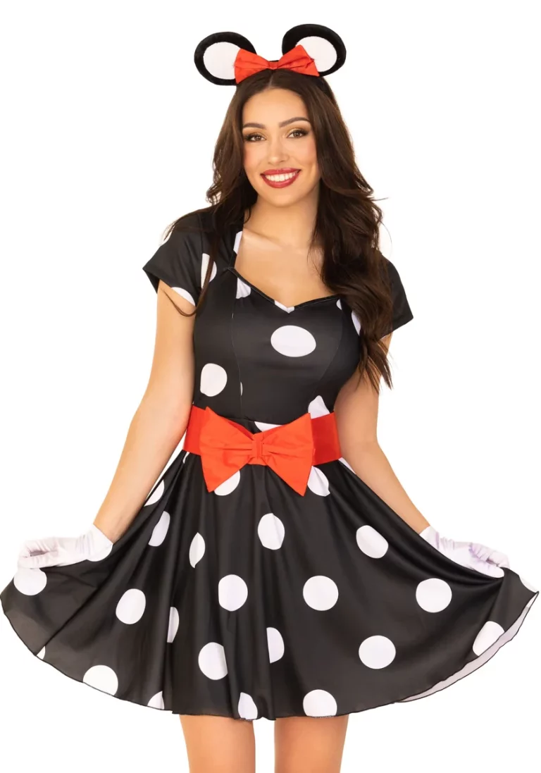 Costume Miss Mouse travestimento ispirato a Minnie Leg Avenue LO85645