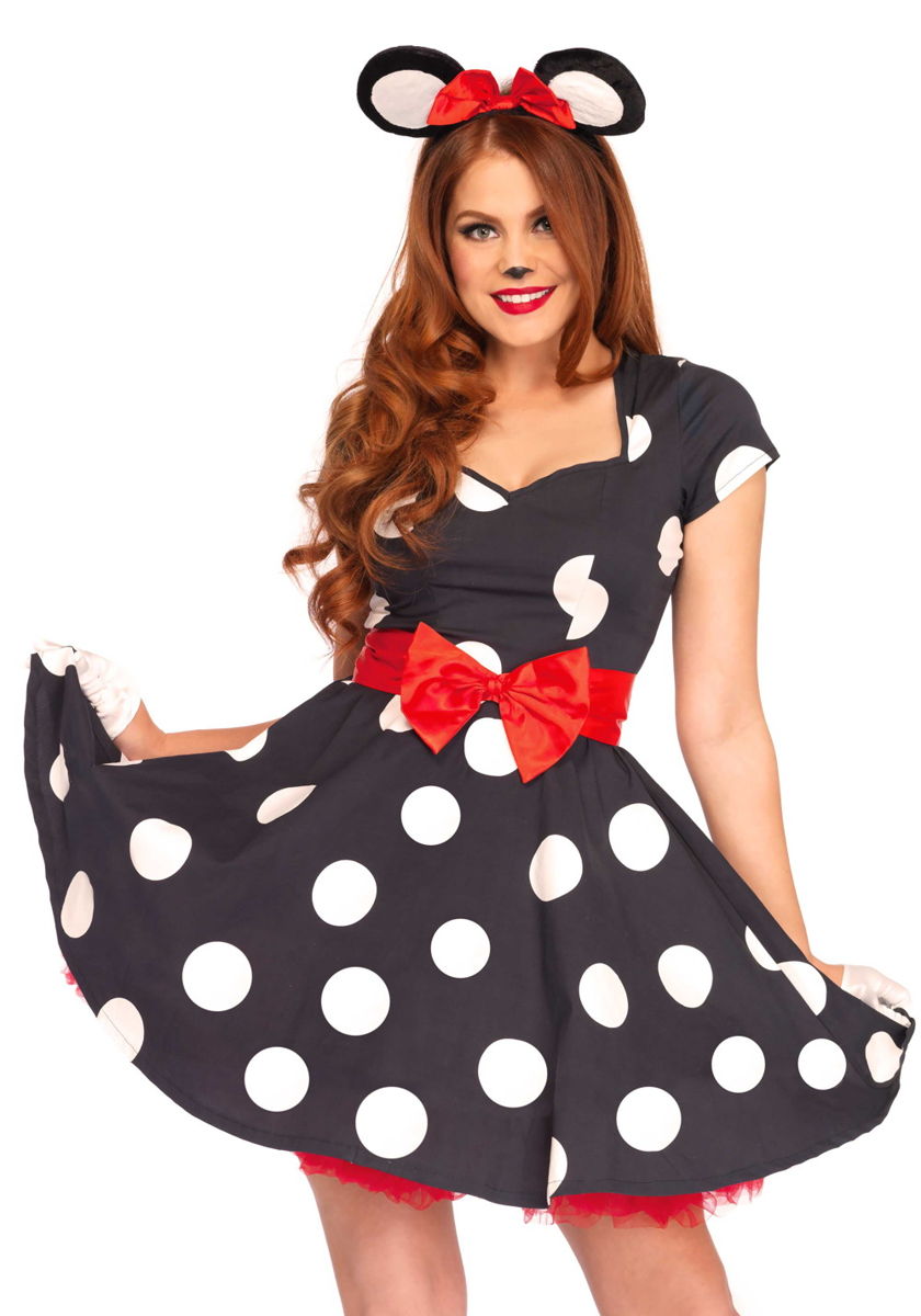 Costume Miss Mouse travestimento ispirato a Minnie Leg Avenue LO85645