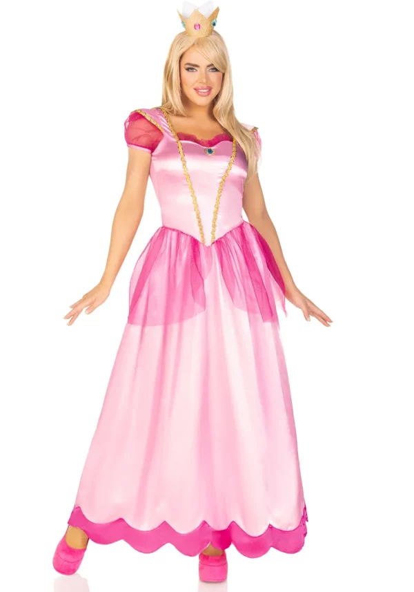 Costume Principessa Peach Classic Peachy Pink Princess Leg Avenue 85461