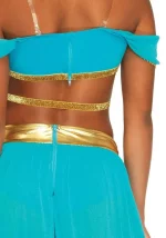 Costume Sexy Jasmine Aladdin Oasis Princess Leg Avenue 86662 (dettaglio retro cerniere)