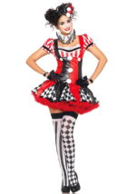 Costume da clown Harlequin Clown Leg Avenue 83929