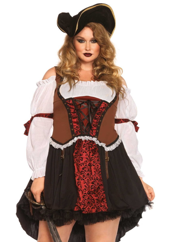 Costume da pirata donna Curvy e Plus Size Leg Avenue 85371X