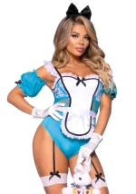 Costume sexy Alice Spicy Alice In Wonderland Leg Avenue 87121 (con peluche)