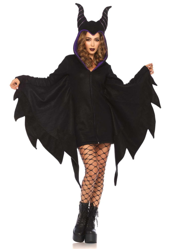 Costume strega halloween Cozy Villain Maleficent Leg Avenue 85519
