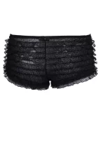 Culotte panty nera con volant Ruffle Leg Avenue 2985 (retro)