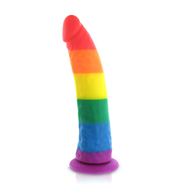 Dildo in silicone arcobaleno 20 cm Pride Dildo LGBT