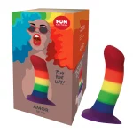 Dildo in silicone arcobaleno Amor Pride Edition Fun Factory (con scatola)