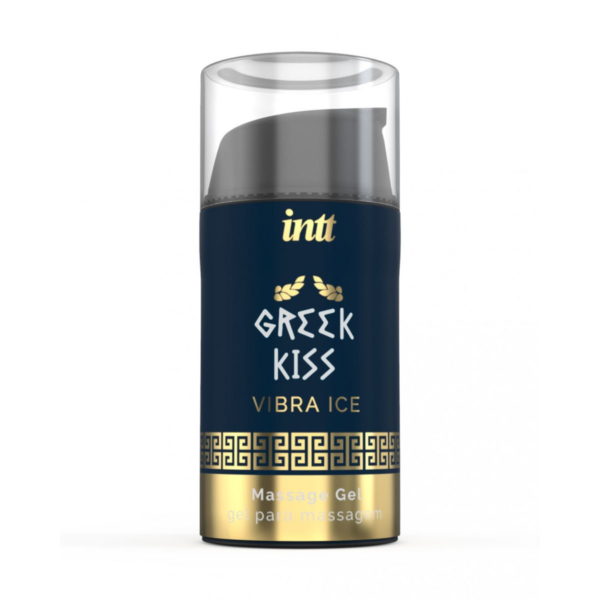 Flacone di Gel vibrante effetto freddo per zona anale Greek Kiss Intt