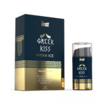 Gel vibrante effetto freddo per zona anale Greek Kiss Intt (flacone + scatola)