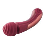 Laterale frontale dettaglio testa Vibratore wand flessibile Jacky O Dream Toys