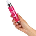 Lubrificante 2 in 1 con olio massaggio effetto calore fragola panna Secret Play (1)