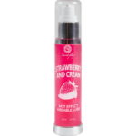 Lubrificante 2 in 1 con olio massaggio effetto calore fragola panna Secret Play