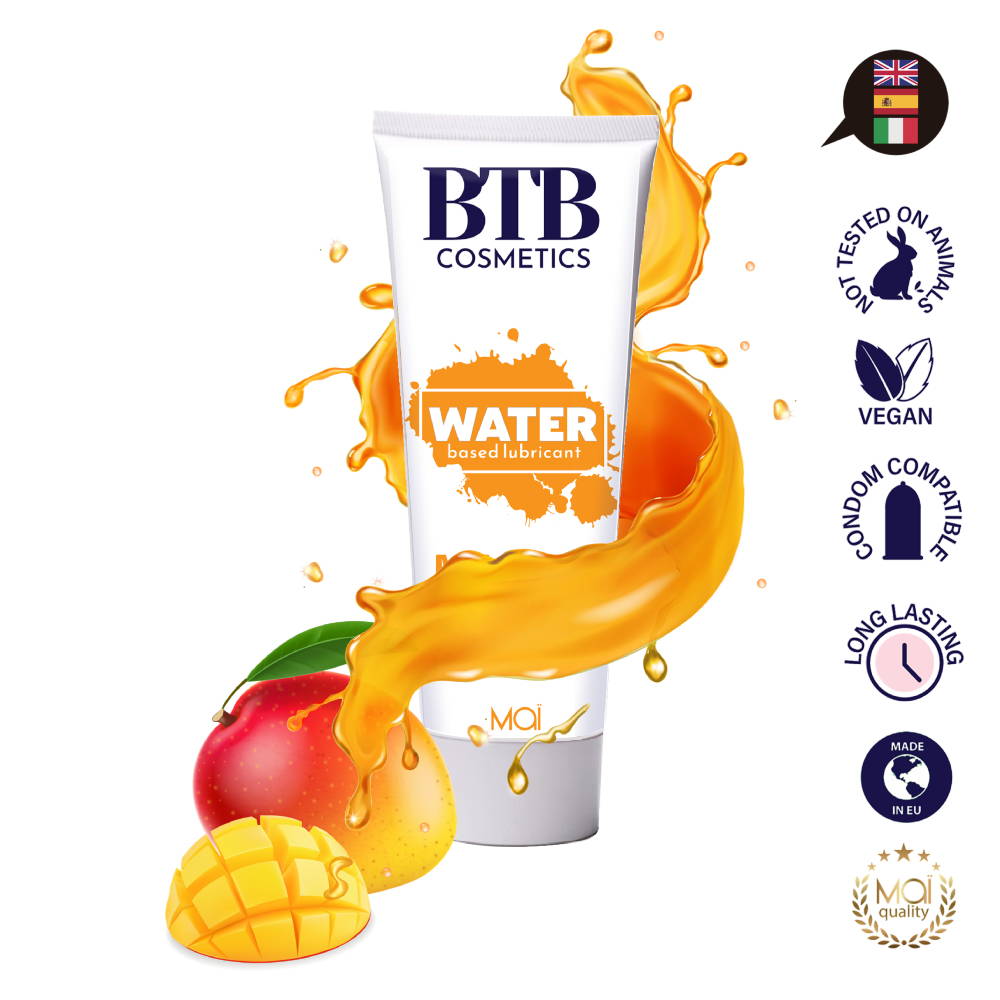 Lubrificante base d'acqua aromatizzato al mango BTB cosmetics