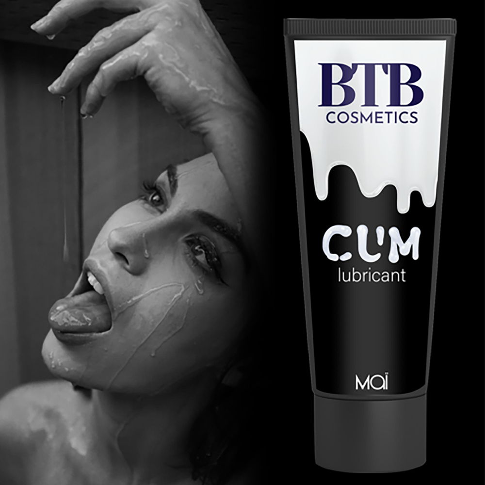 Lubrificante effetto sperma Cum BTB cosmetics (con modella)