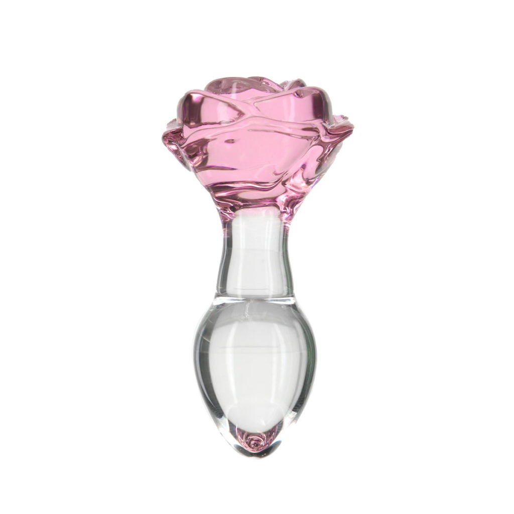 Lussurioso Plug anale in vetro con rosa Rosy Pillow Talk