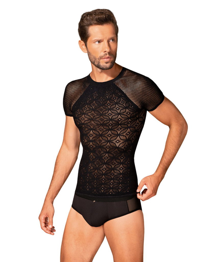 Maglia in rete uomo manica corta T102 Obsessive fronte