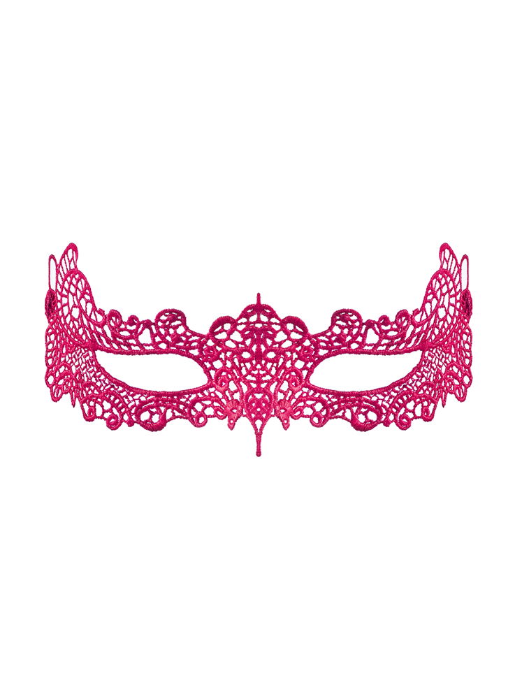 Maschera in pizzo rosa modello A701 Obsessive