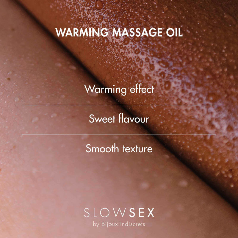 Olio da massaggio effetto calore Slow Sex - Bijoux Indiscrets