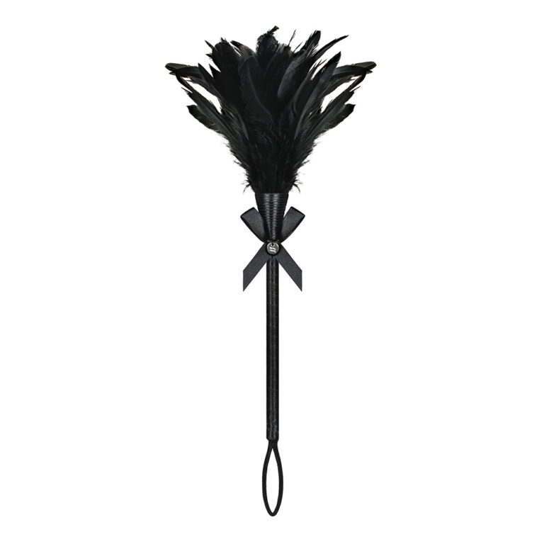 Piumino nero per tickling "Playful Tickler" - Obsessive