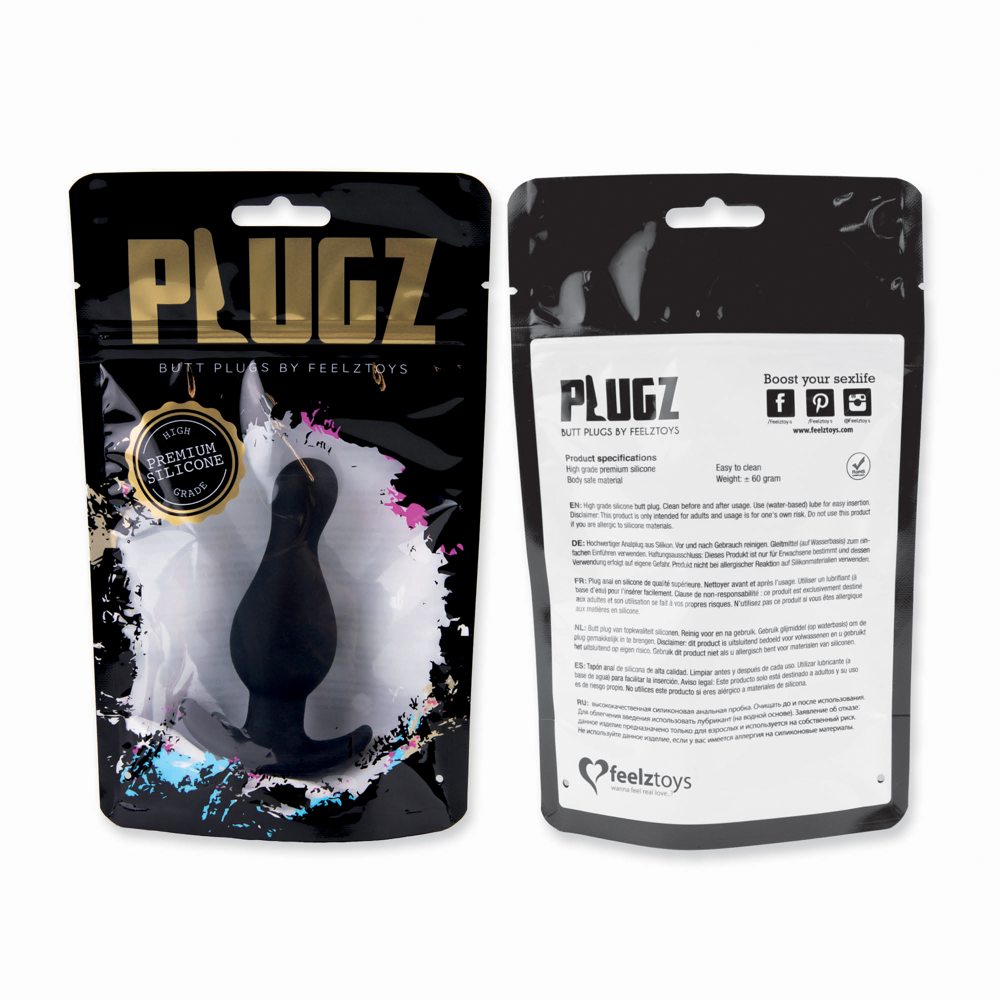 Confezione - Plug Anale in silicone premium 2 Plugz by Feelztoys
