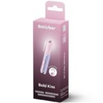 Scatola Stimolatore clitoride Bold Kiss con onde pulsanti Satisfyer (lilla-rosa)