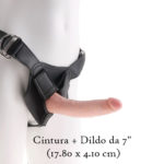 Strapon con pene realistico 17 cm 7 pollici King Cock
