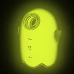 Succhia clitoride Air Pulse Glowing Ghost Satisfyer (giallo illuminato)