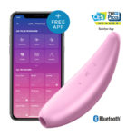 Succhia clitoride con onde di pressione e vibrazione Curvy 3 + App Satisfyer