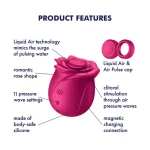 Vibratore a forma di rosa Pro 2 Satisfyer (schema con caratteristiche delle varie parti)