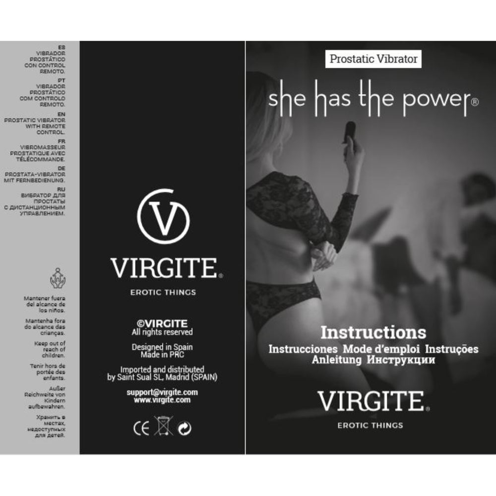 Presentazione Vibratore prostatico con telecomando She Has The Power Virgite