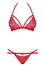 Completino intimo rosso 838-SET-3 Obsessive