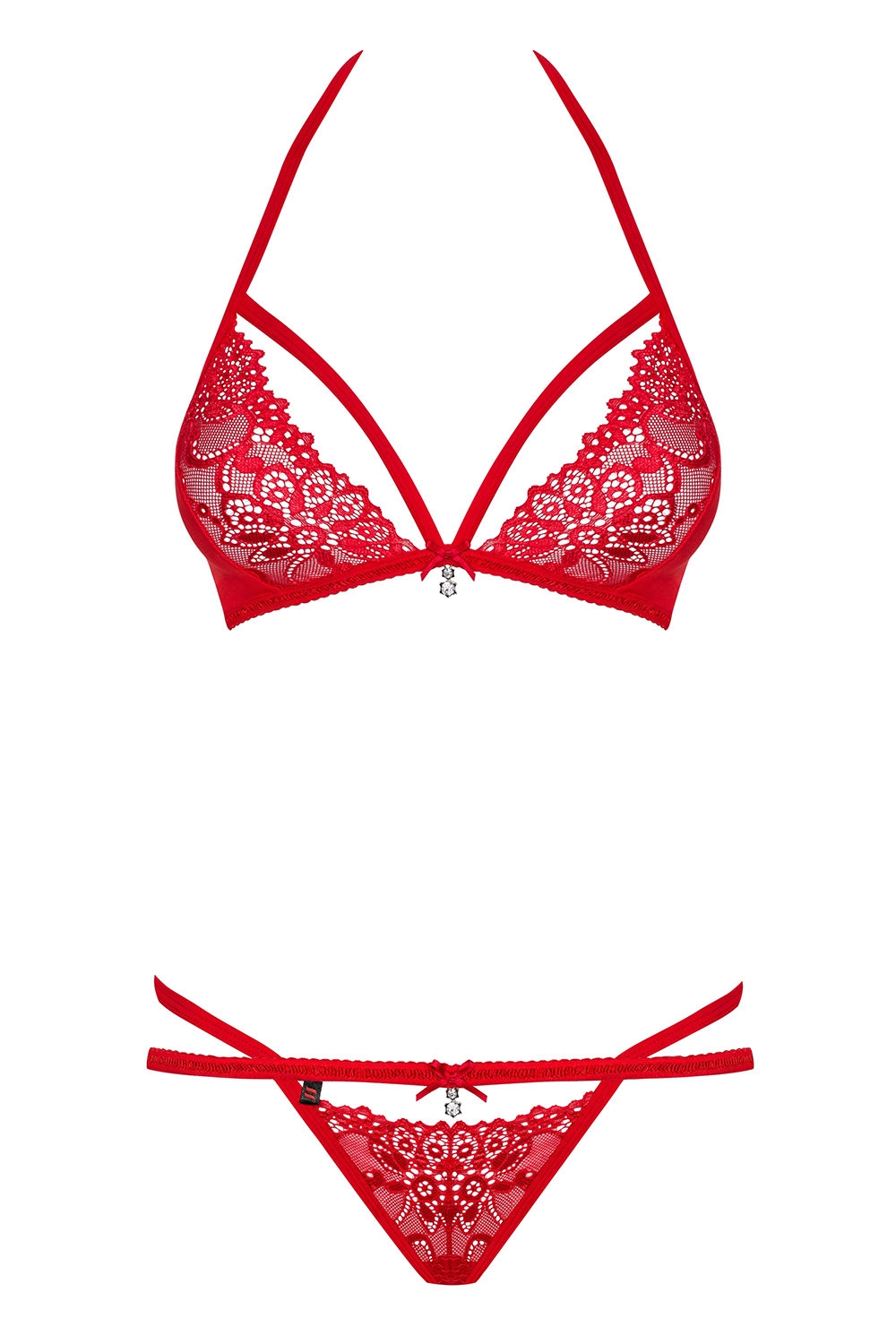 Completino intimo rosso 838-SET-3 Obsessive