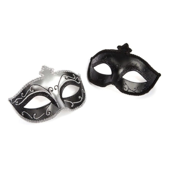 Maschere stile veneziano Masks On - Cinquanta Sfumature di Grigio
