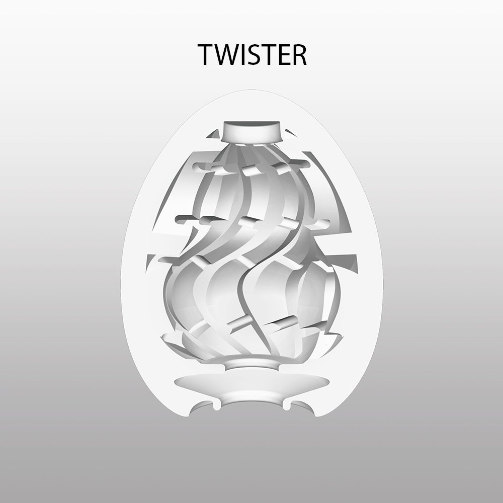 Masturbatore per uomo in silicone Ovetto Twister - Tenga