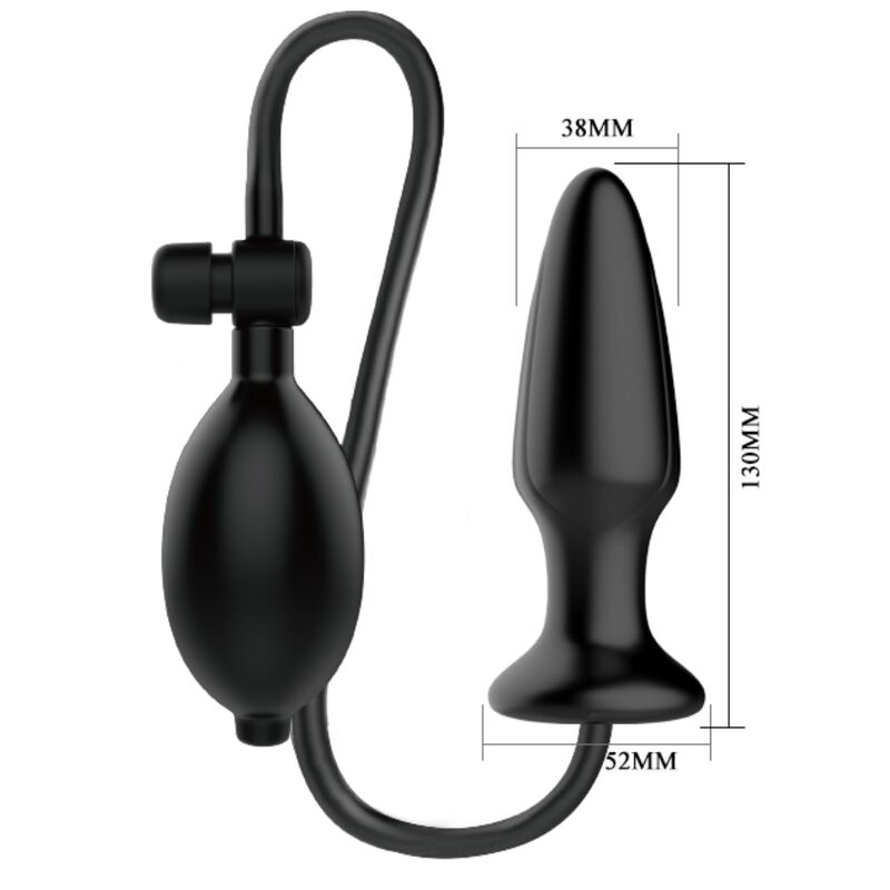 Plug anale gonfiabile con vibratore e pompetta Mr Play